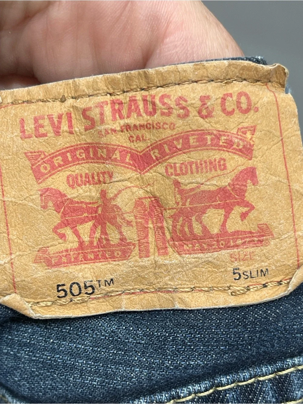 Levi's 505 Kids‎ Medium Blue Straight-Leg Jeans